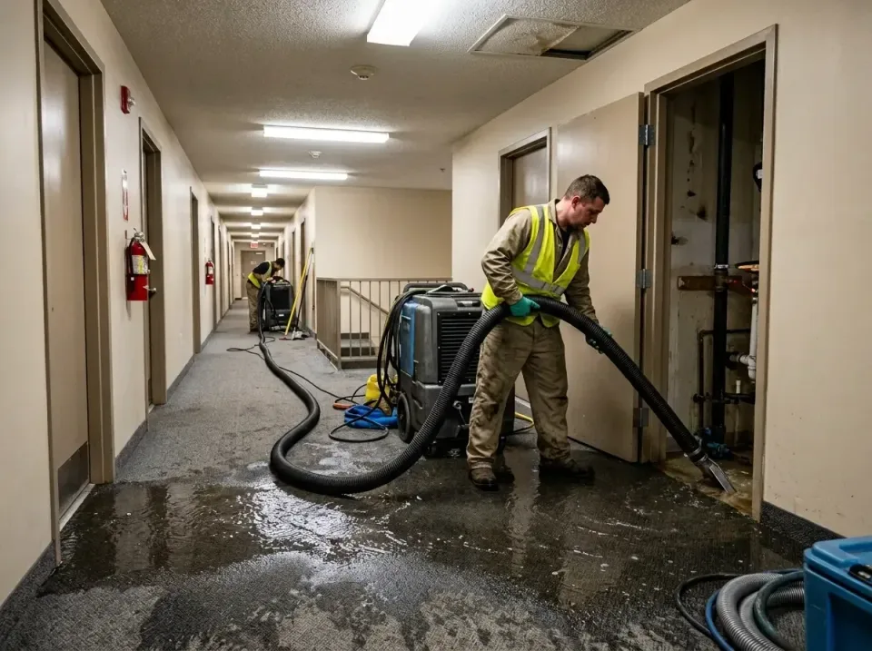 multi-unit-apartment-hallway-f-005 — frequently asked questions, Emergency Burst Pipe Water Extraction & Removal in Taylorvi…